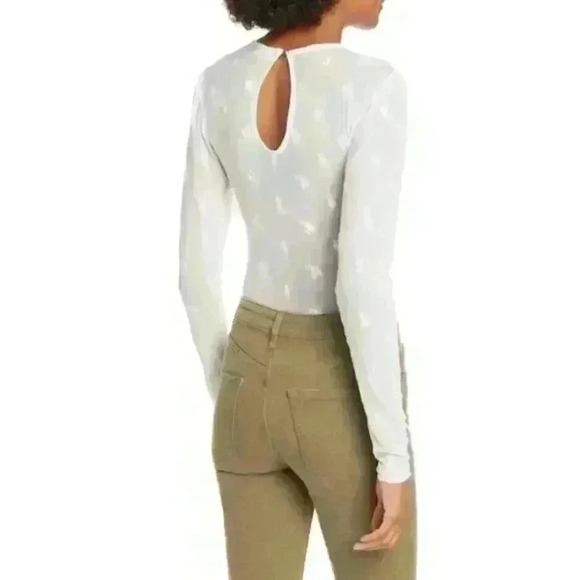 FREE People Make Out Mesh Embroidered Bodysuit S - Picture 4 of 6
